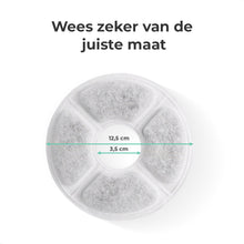 Cellavi Filters en Sponsjes voor Drinkfontein Vierkant - 6 Waterfilters en 3 Sponsjes (XL & Rond)