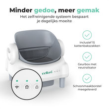 Cellavi Automatische Kattenbak – Zelfreinigende Kattenbak met App – Open-Top Design