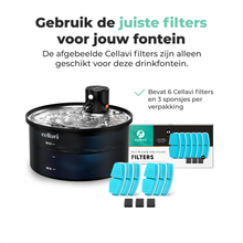 Cellavi Draadloze Drinkfontein RVS met Sensor - Waterfontein voor Kat en Hond met 3 Standen