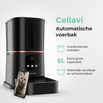 Cellavi Automatische Voerbak met Camera en App