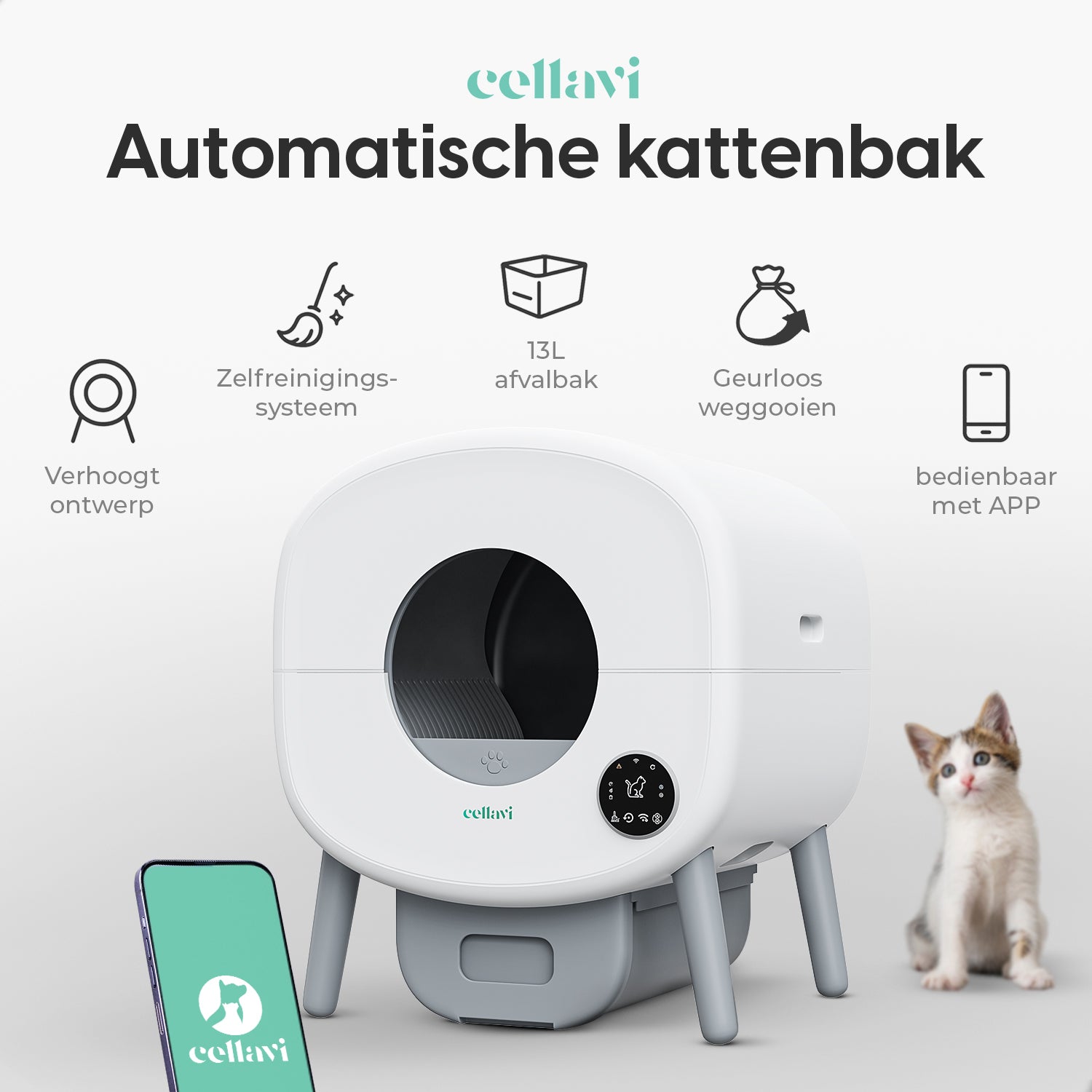 Cellavi Automatische Kattenbak NEO-B