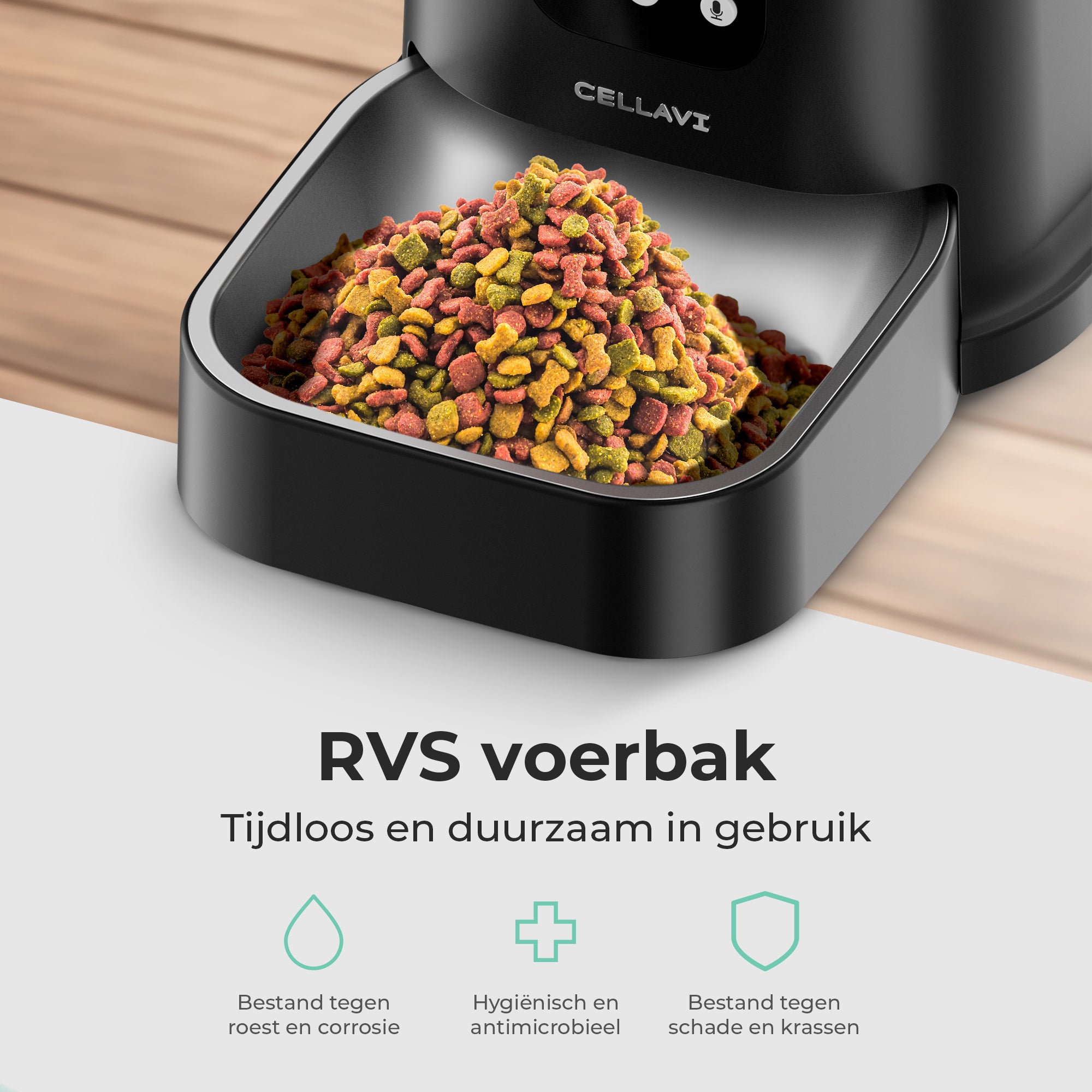 Cellavi Automatische Voerbak met App