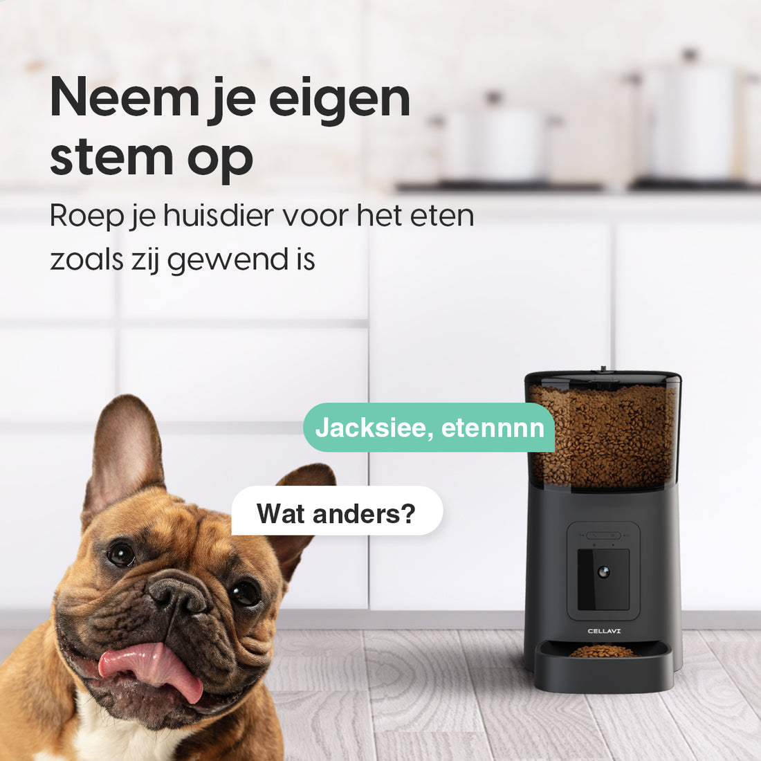 Cellavi Automatische Voerbak met Camera en App