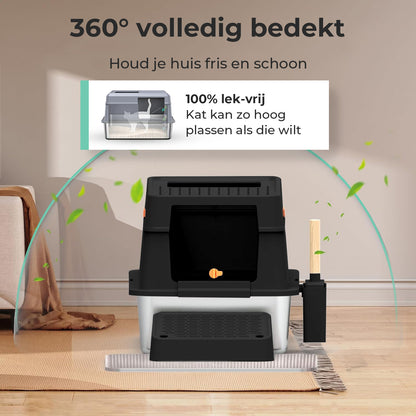 Cellavi RVS Kattenbak XL - Zwart