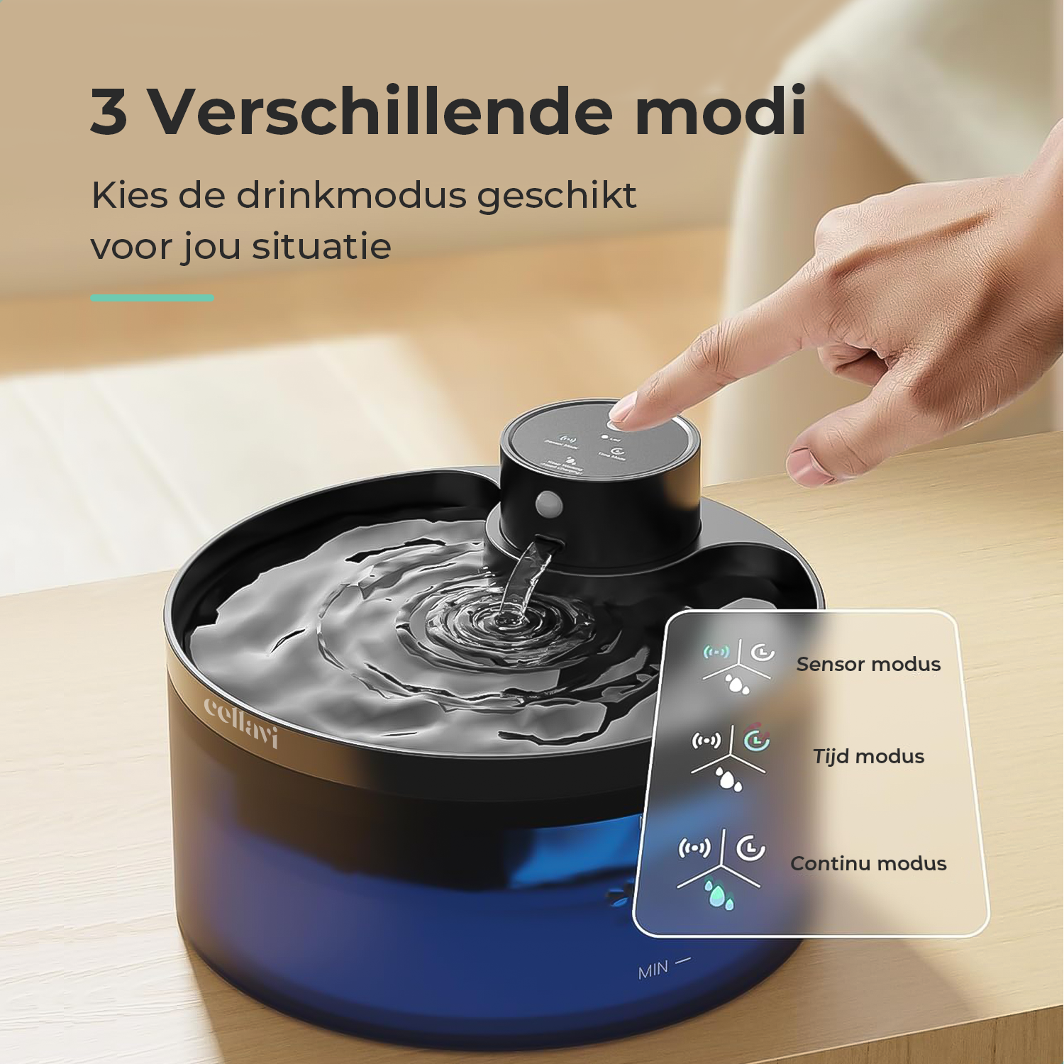 Cellavi Draadloze Drinkfontein met Sensor R2A