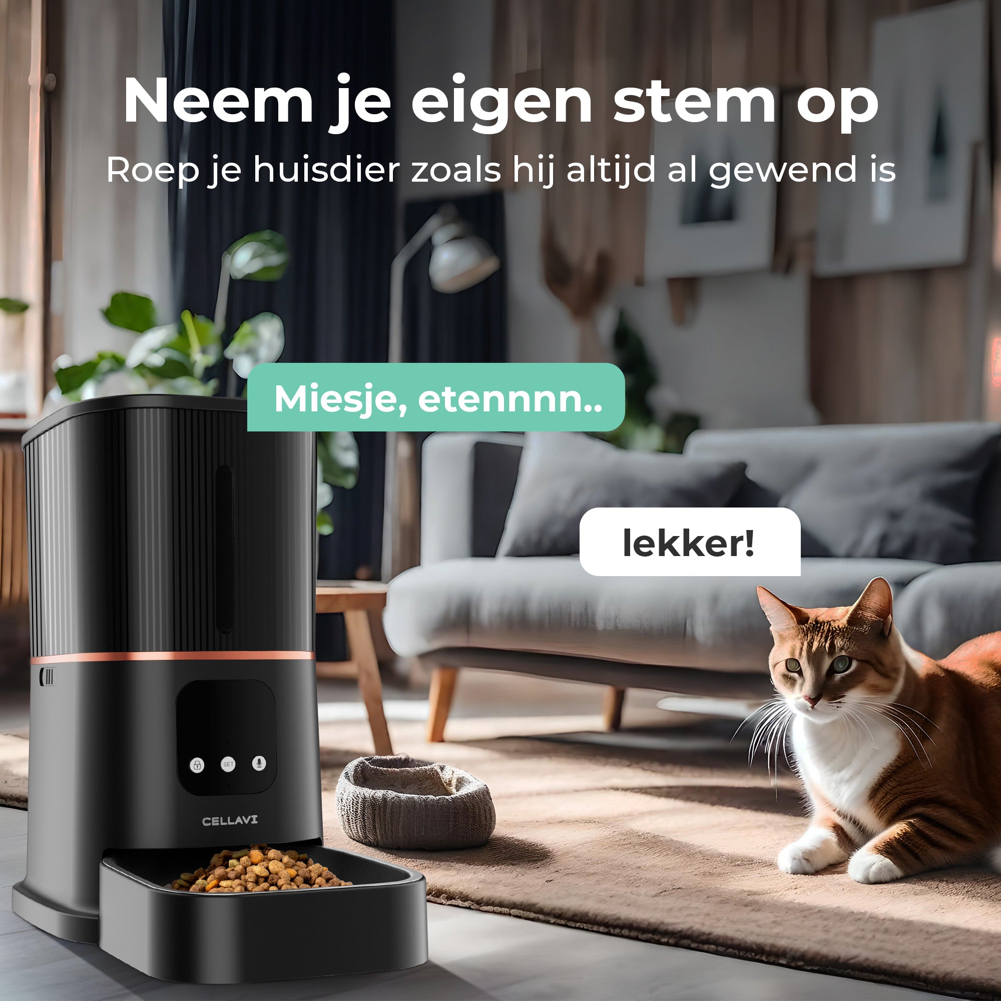 Cellavi Automatische Voerbak met App