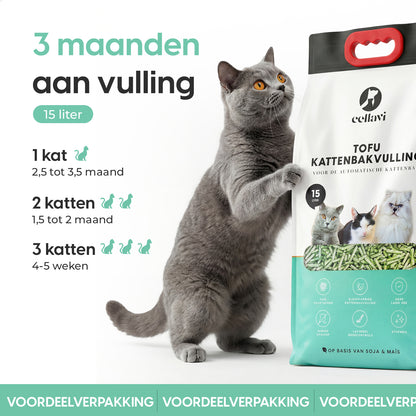 Cellavi Tofu Kattenbakvulling - 15L Lavendel