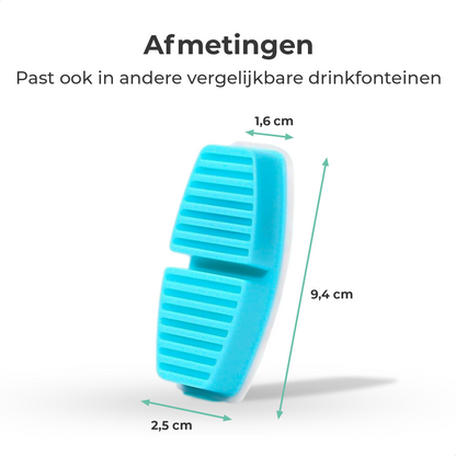 Cellavi Waterfilters Set voor Drinkfontein R2A - 6 Filters en 3 Sponsen