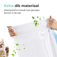 Cellavi 4 rollen Kattenbakzakken voor Automatische Kattenbak NEO-B en Open-Top - Zelfreinigende kattenbakzakken - 20 stuks per rol - 30x65 CM