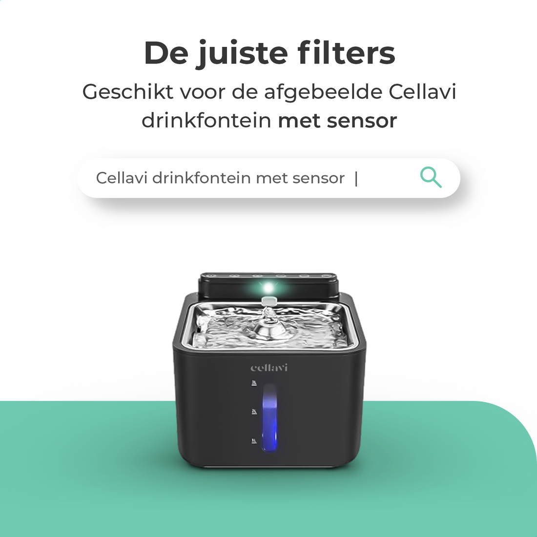 Cellavi Waterfilters Set voor Drinkfontein S2A-X - 10 Filters