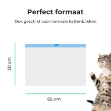 Cellavi 4 rollen Kattenbakzakken voor Automatische Kattenbak NEO-B en Open-Top - Zelfreinigende kattenbakzakken - 20 stuks per rol - 30x65 CM