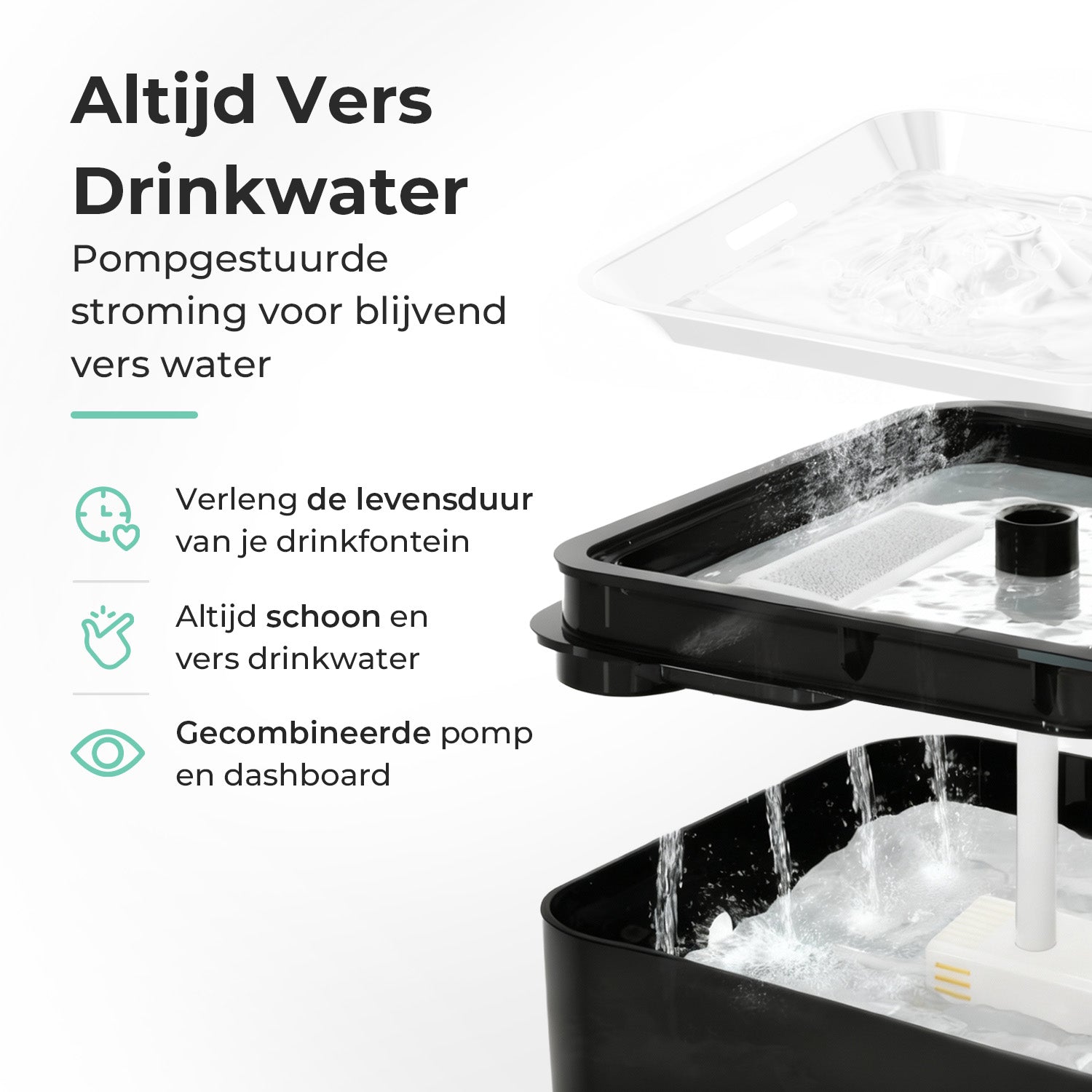 Cellavi Vervangende Dashboard en Pomp voor Drinkfontein S2A-X