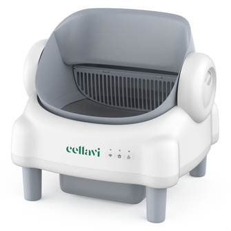 Cellavi Automatische Kattenbak – Zelfreinigende Kattenbak met App – Open-Top Design