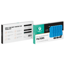 Cellavi 3 in 1 Waterfilters & Filtersponsjes voor Drinkfontein R1X Kat en Hond - 6 Waterfilters & 3 Filtersponsjes