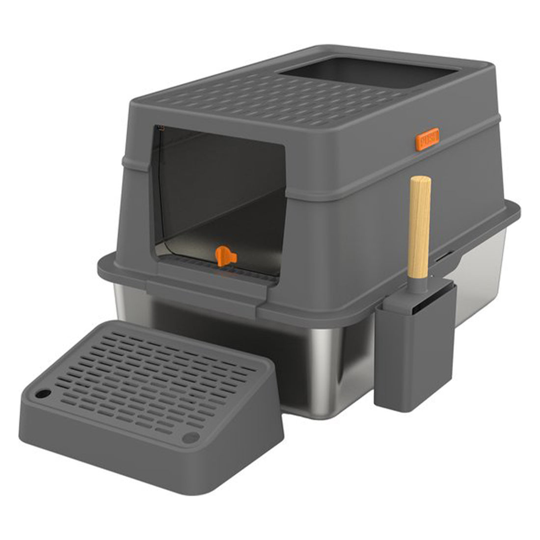 Cellavi RVS Kattenbak XL - Grijs
