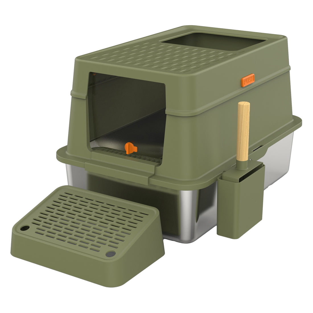 Cellavi RVS Kattenbak XL - Groen