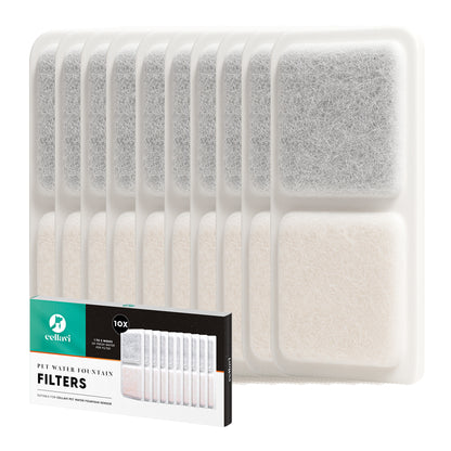 Cellavi Waterfilters Set voor Drinkfontein S2A-X - 10 Filters
