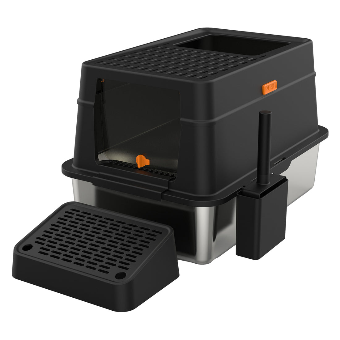 Cellavi RVS Kattenbak XL - Zwart