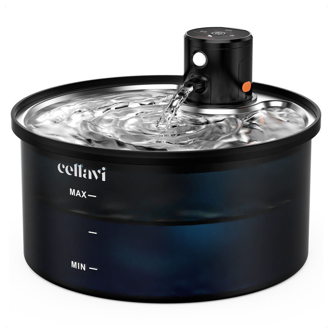 Cellavi Draadloze RVS Drinkfontein met Sensor R3A-X