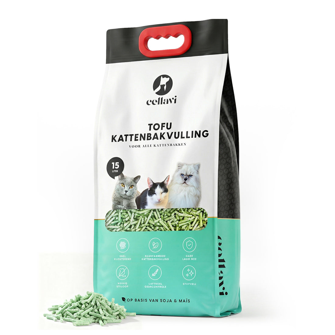 Cellavi Tofu Kattenbakvulling - 15L Lavendel