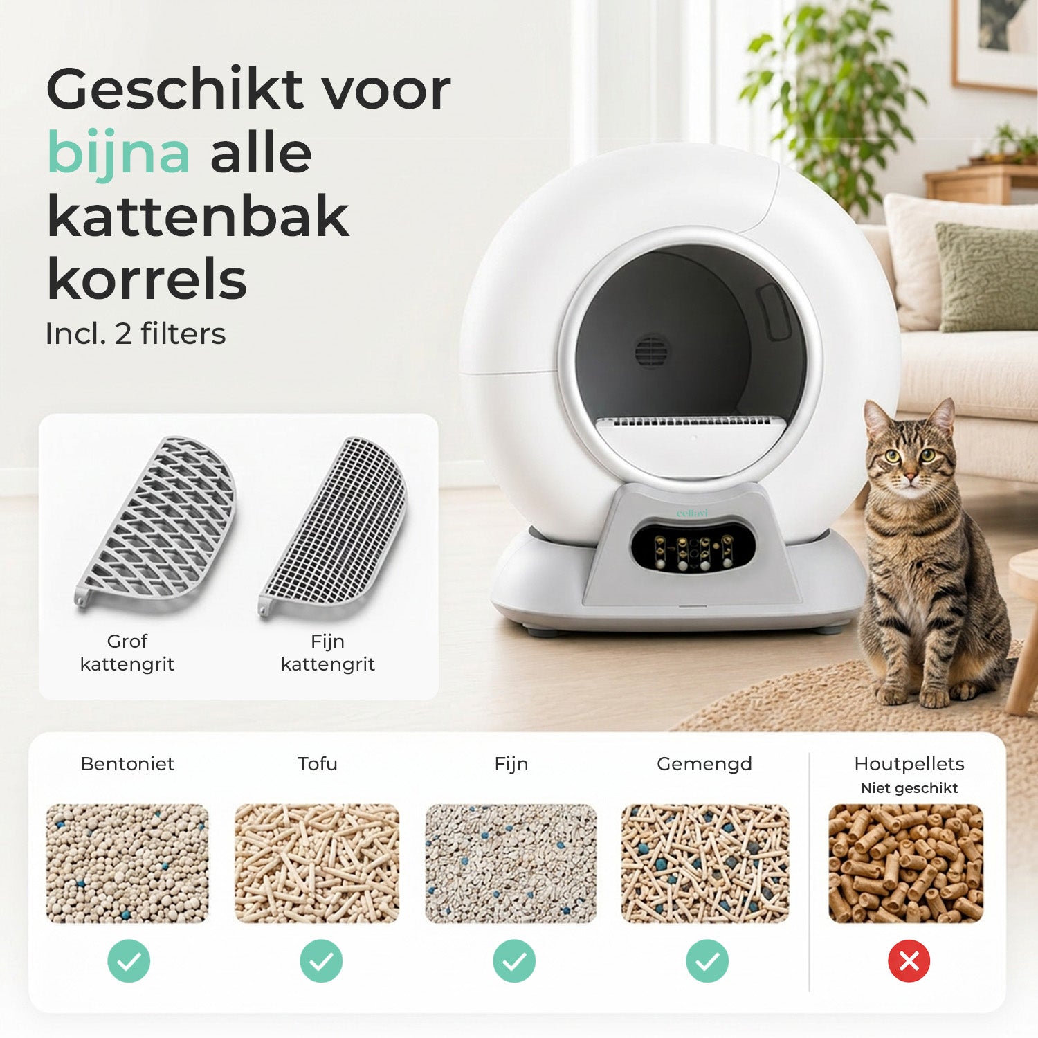 Cellavi Automatische Kattenbak VI-B
