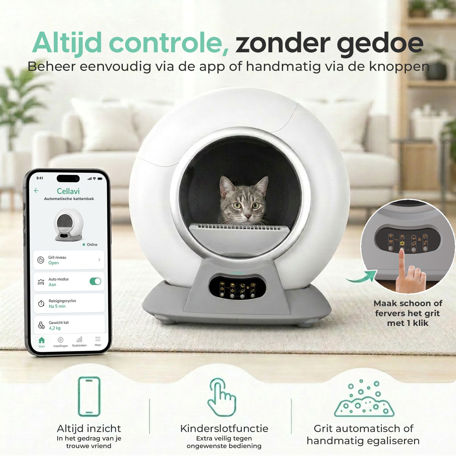 Cellavi Automatische Kattenbak VI-B