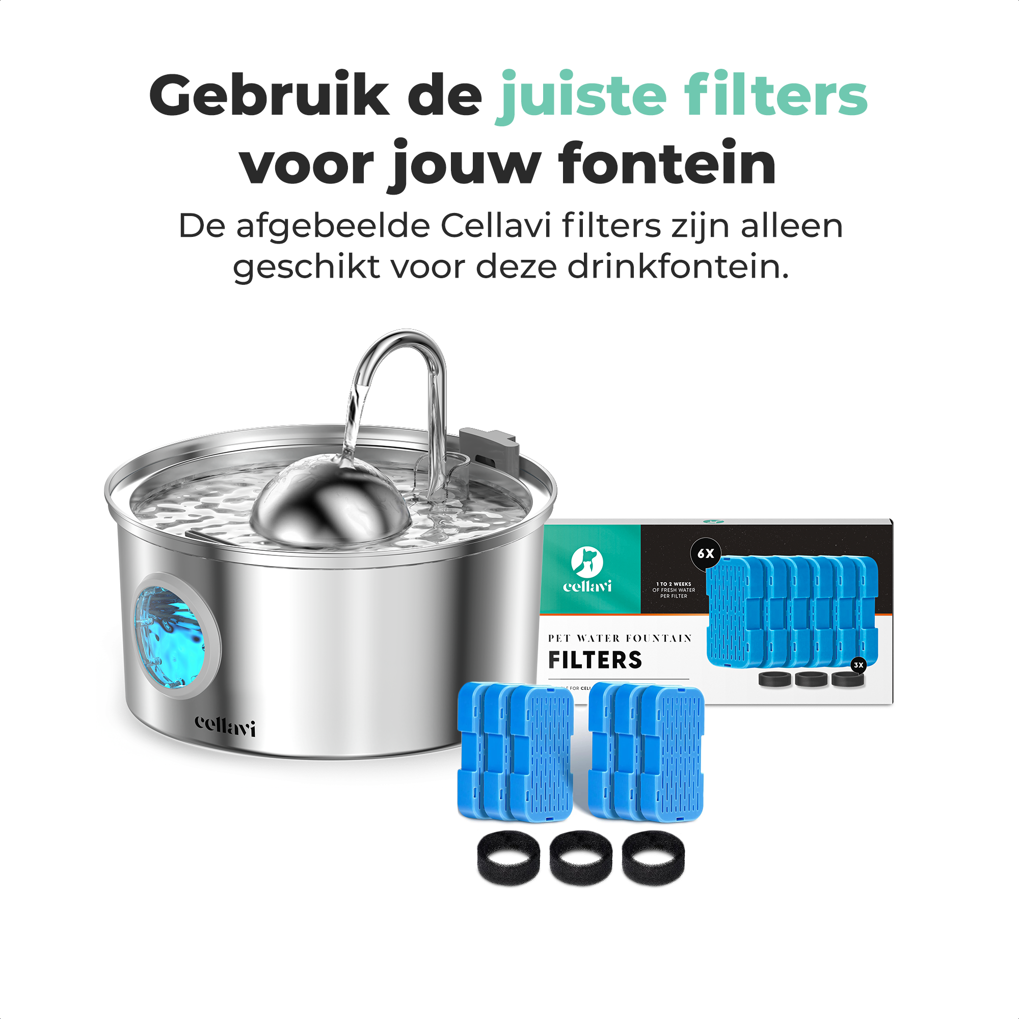 Cellavi RVS Drinkfontein R1X