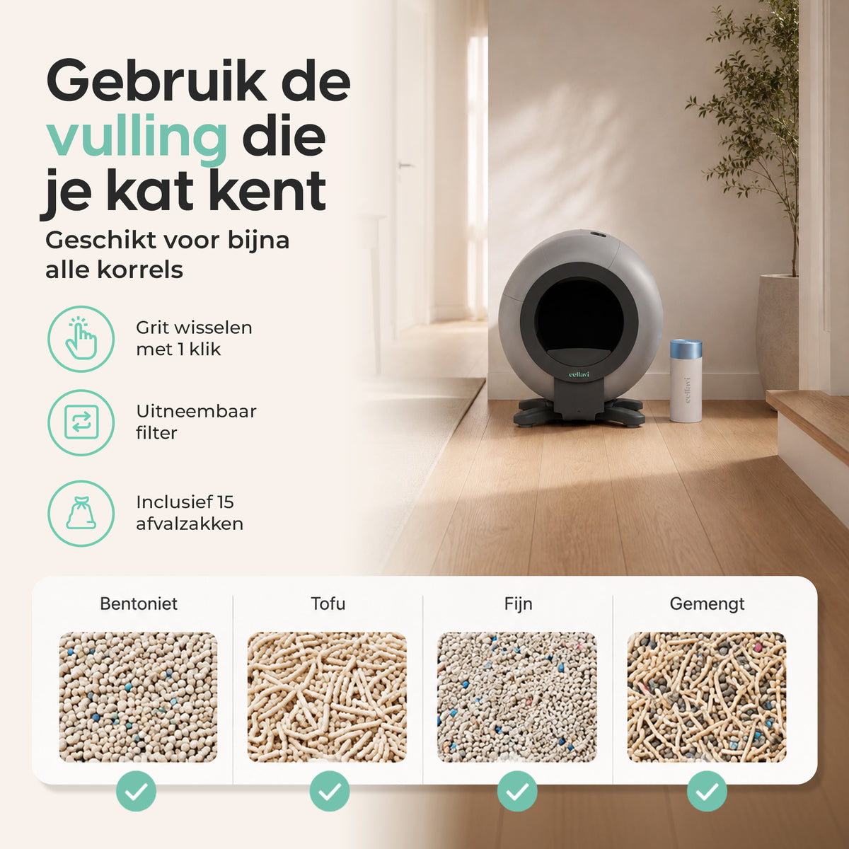Cellavi Automatische Kattenbak VI-C